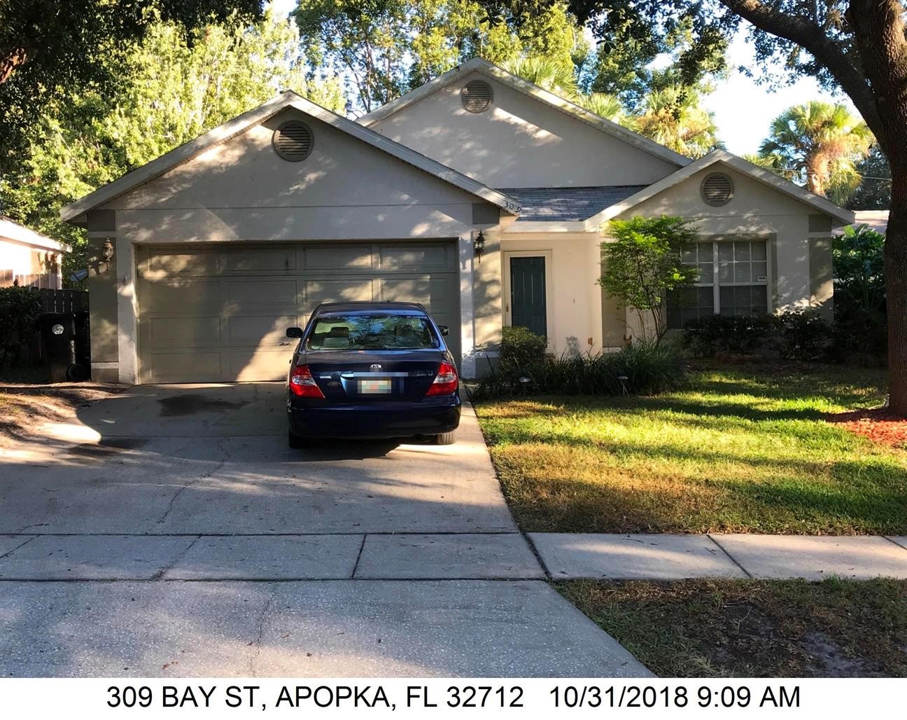 3-bed single family at 309 BAY ST, Orange County FL — foreclosure auction