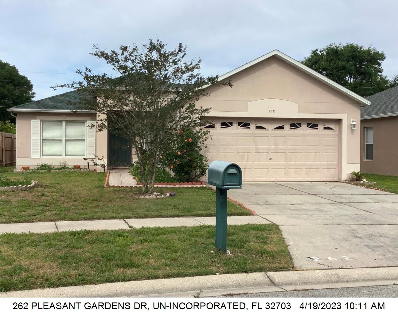 3-bed single family at 262 PLEASANT GARDENS DR, Orange County FL — foreclosure auction