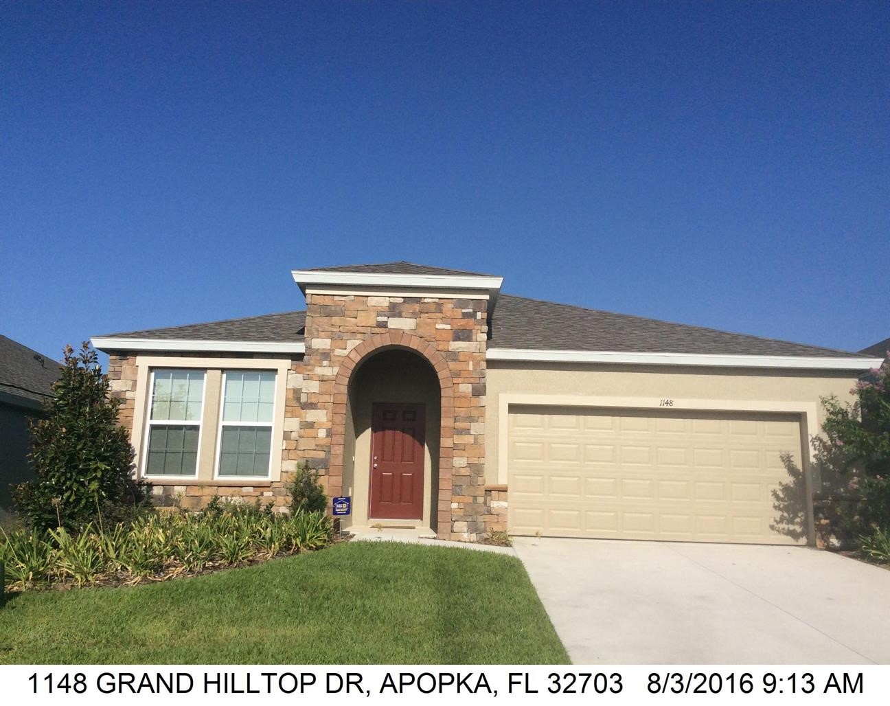 3-bed single family at 1148 GRAND HILLTOP DR, Orange County FL — foreclosure auction