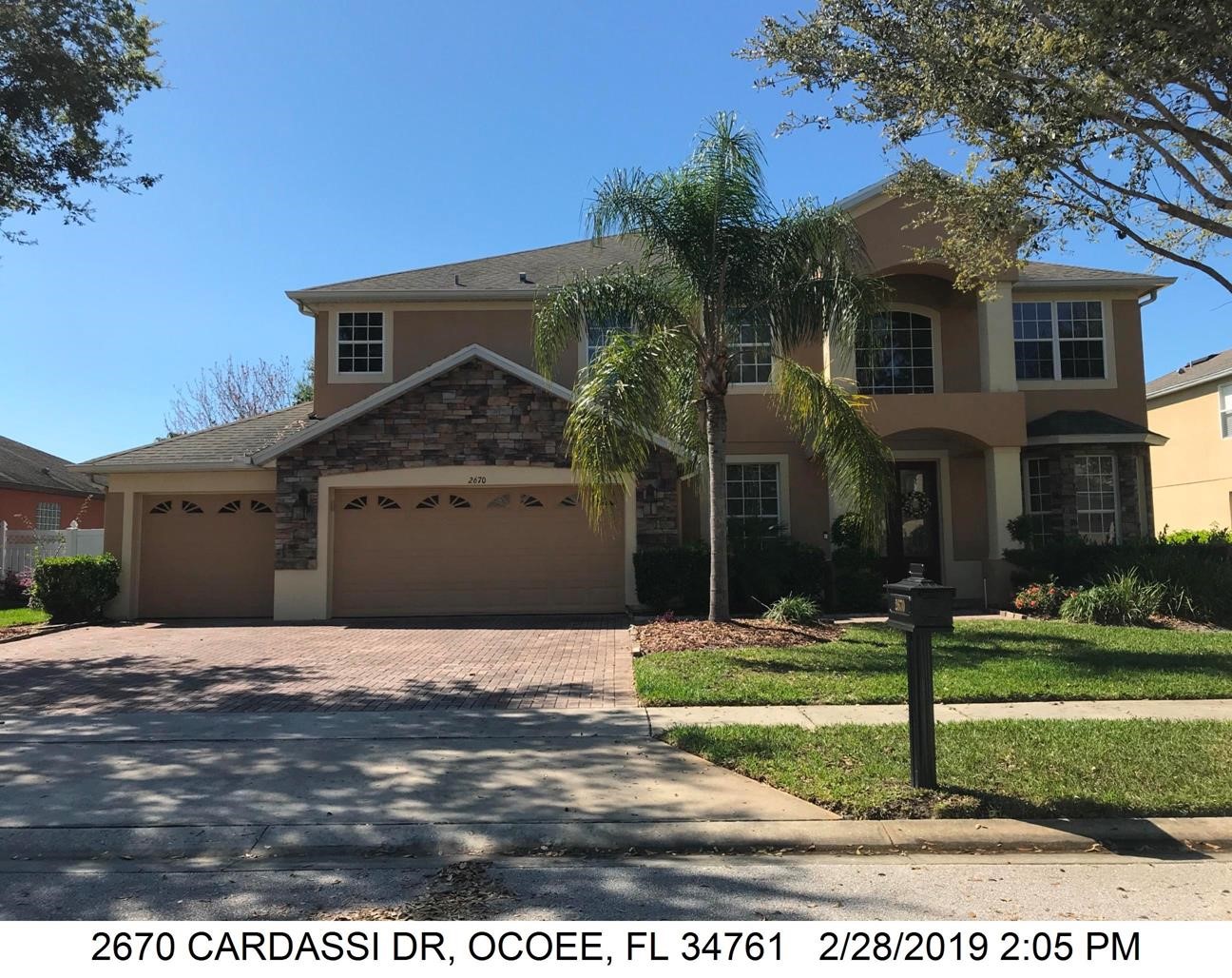 5-bed single family at 2670 CARDASSI DR, Orange County FL — foreclosure auction
