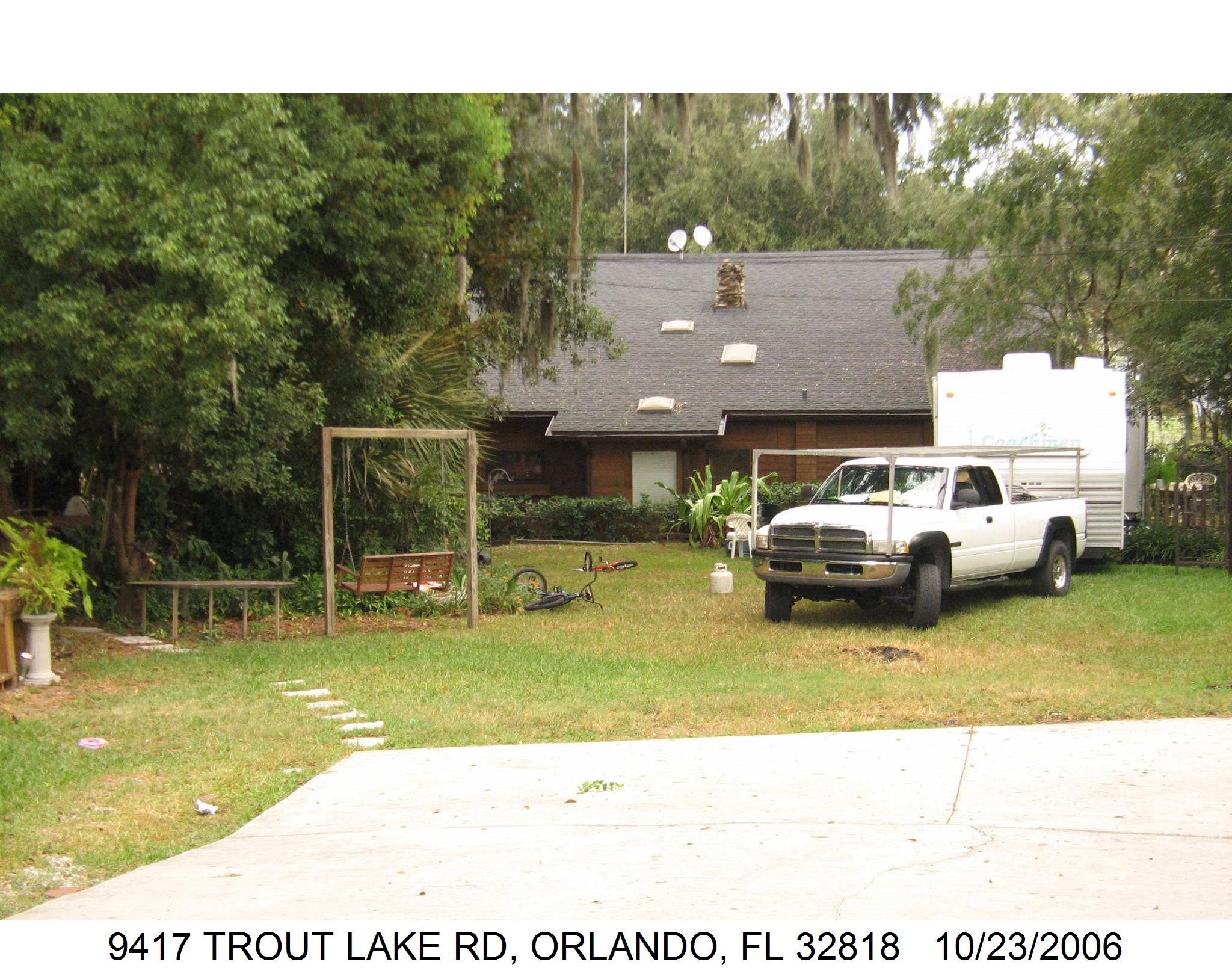 4-bed single family at 9417 TROUT LAKE RD, Orange County FL — foreclosure auction