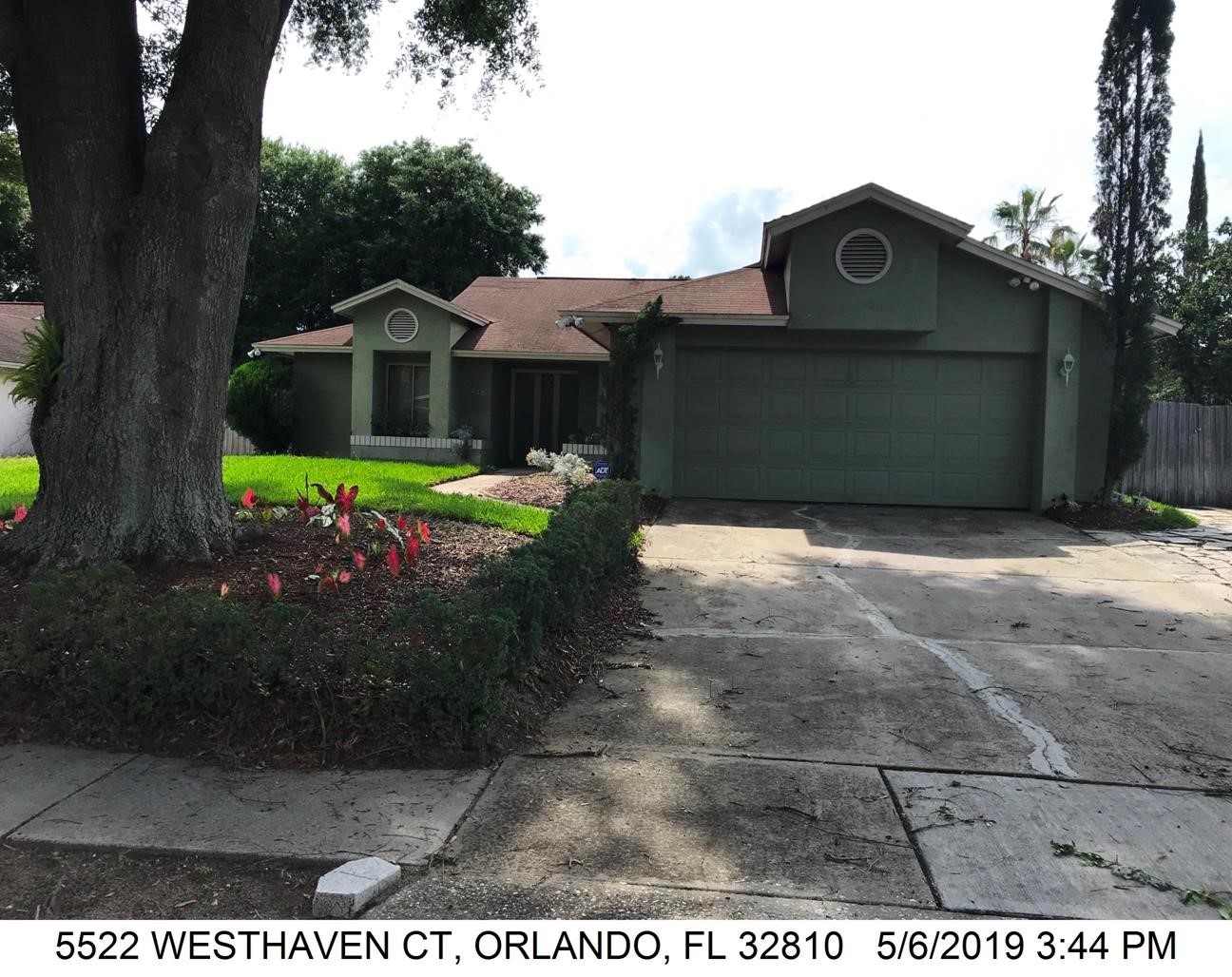 3-bed single family at 5522 WESTHAVEN CT, Orange County FL — foreclosure auction