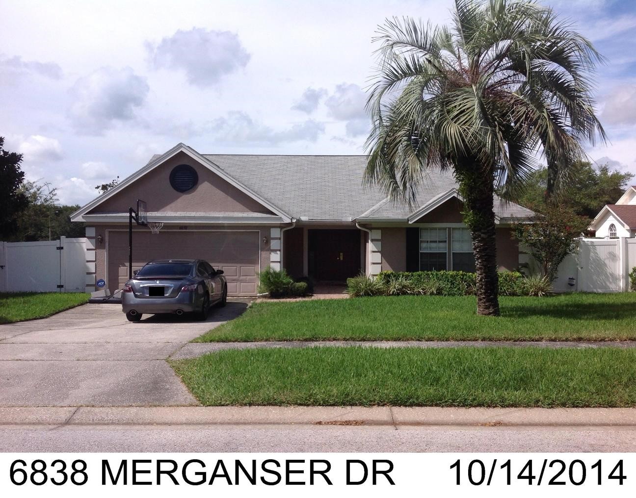 3-bed single family at 6838 MERGANSER DR, Orange County FL — foreclosure auction