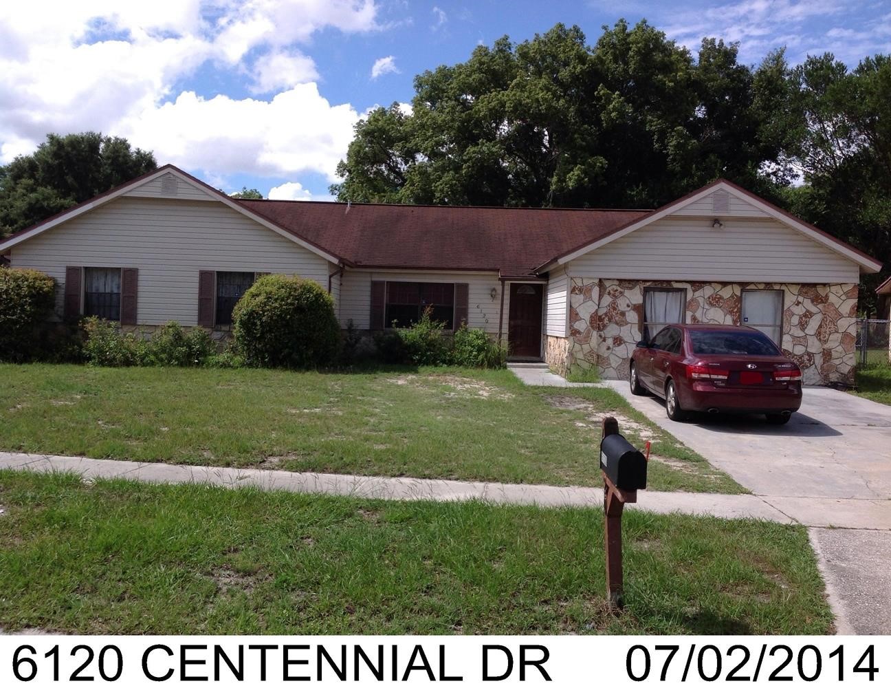 4-bed single family at 6120 CENTENNIAL DR, Orange County FL — foreclosure auction