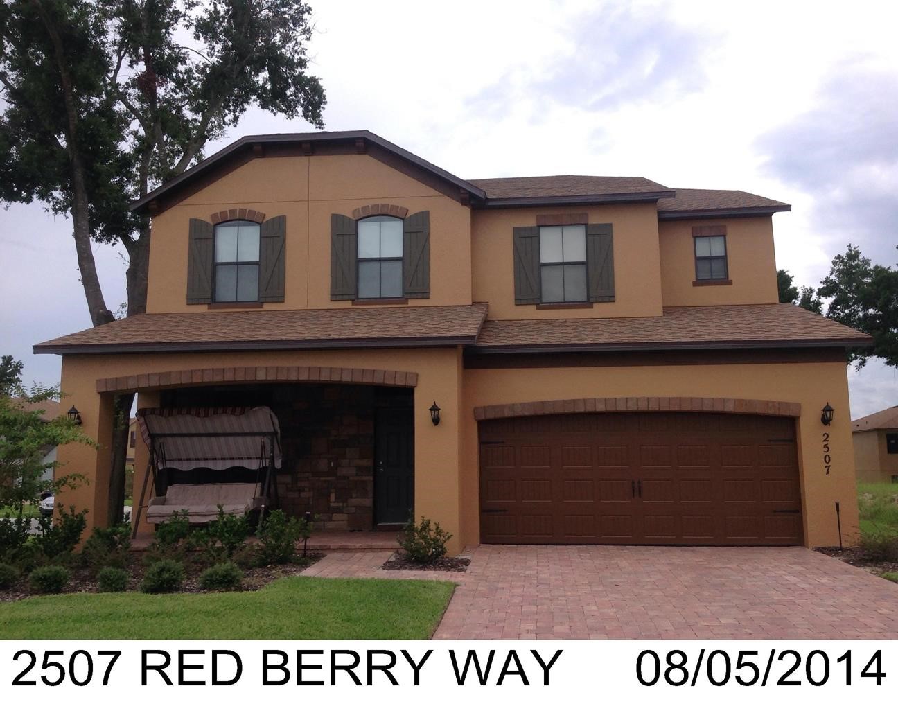 4-bed single family at 2507 RED BERRY WAY, Orange County FL — foreclosure auction