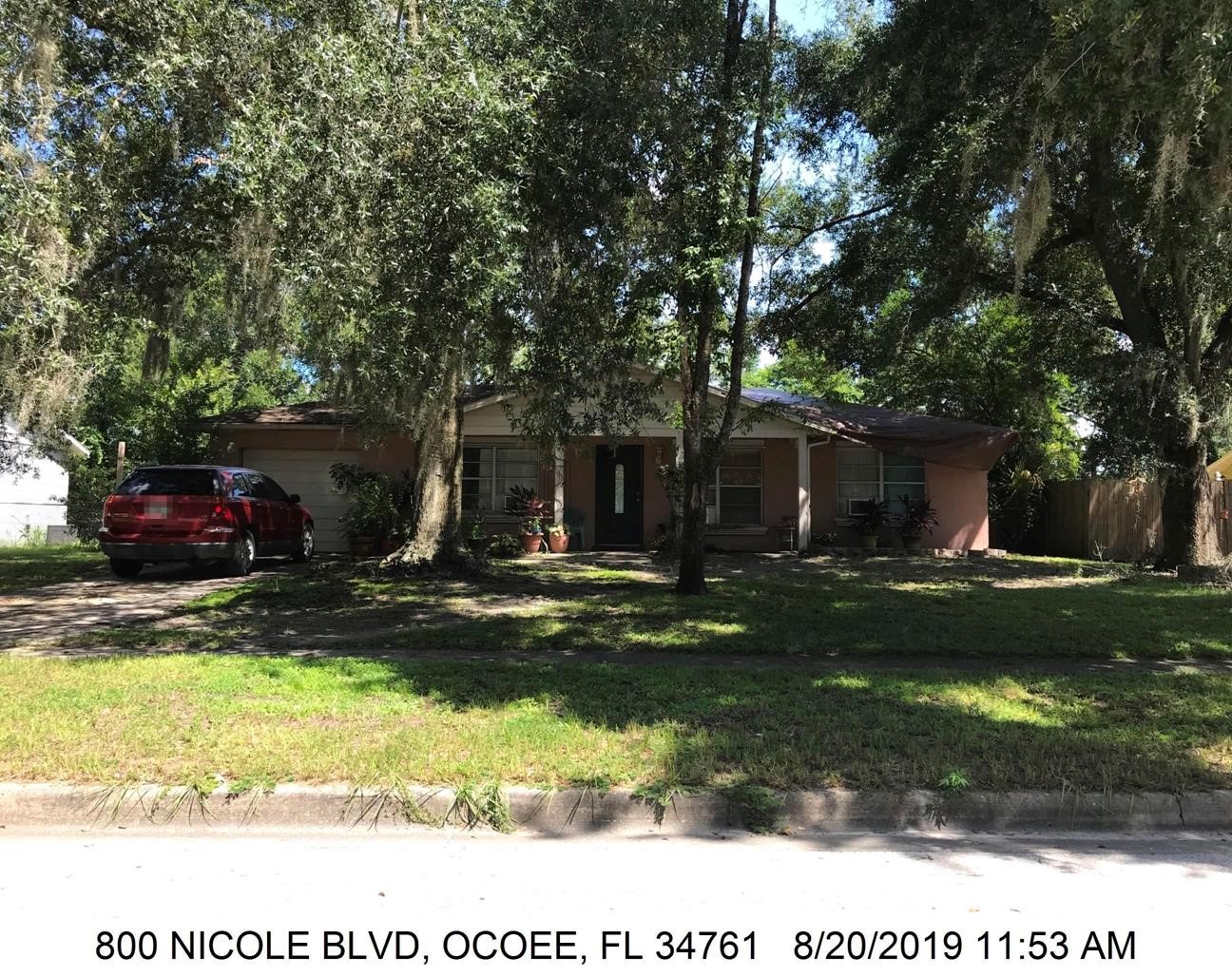 3-bed single family at 800 NICOLE BLVD, Orange County FL — foreclosure auction