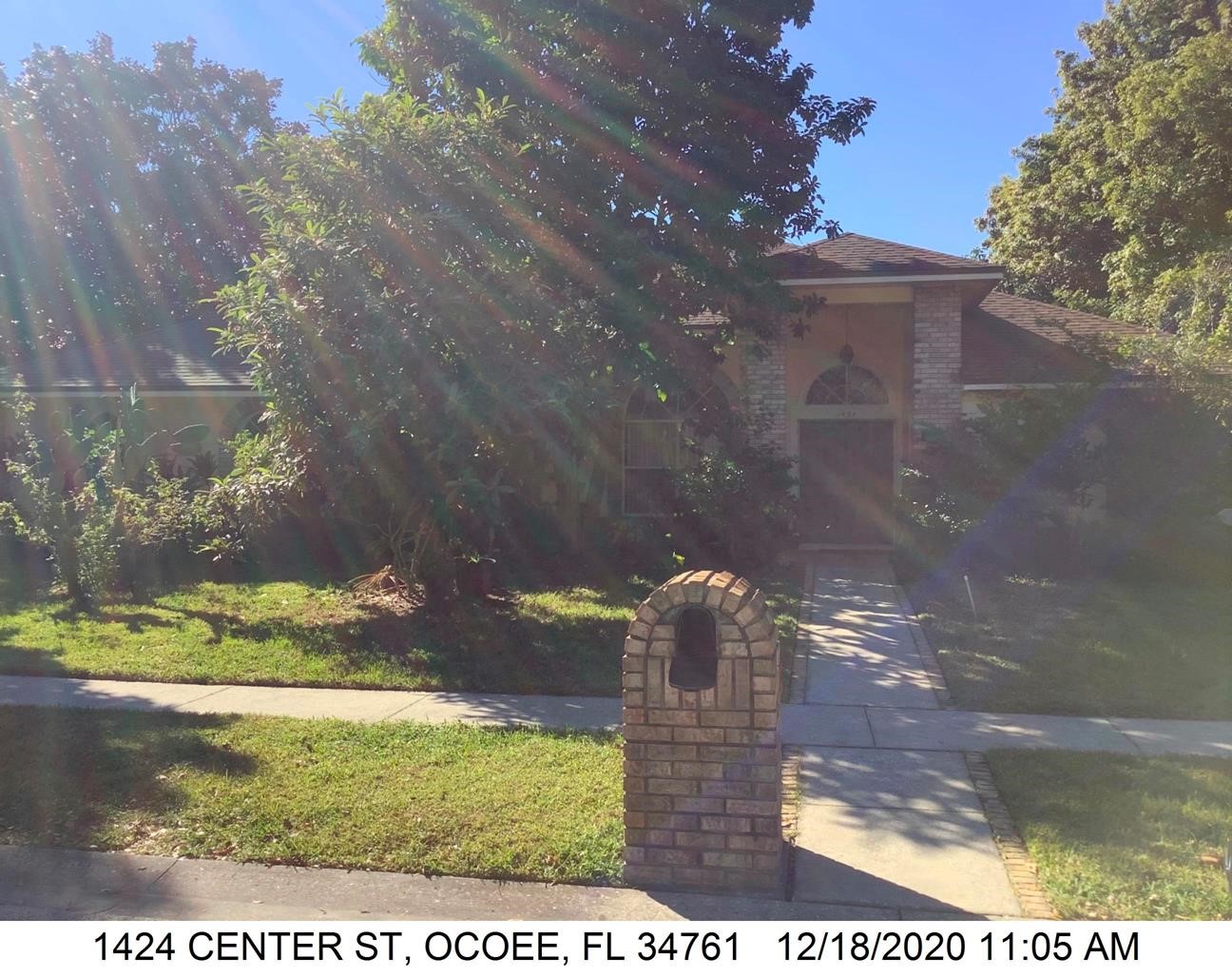 4-bed single family at 1424 CENTER ST, Orange County FL — foreclosure auction