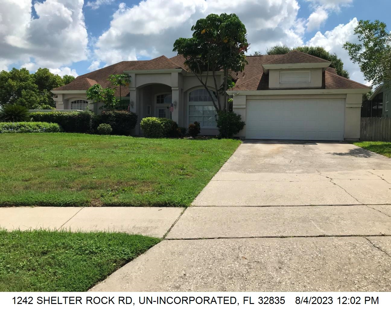 5-bed single family at 1242 SHELTER ROCK RD, Orange County FL — foreclosure auction