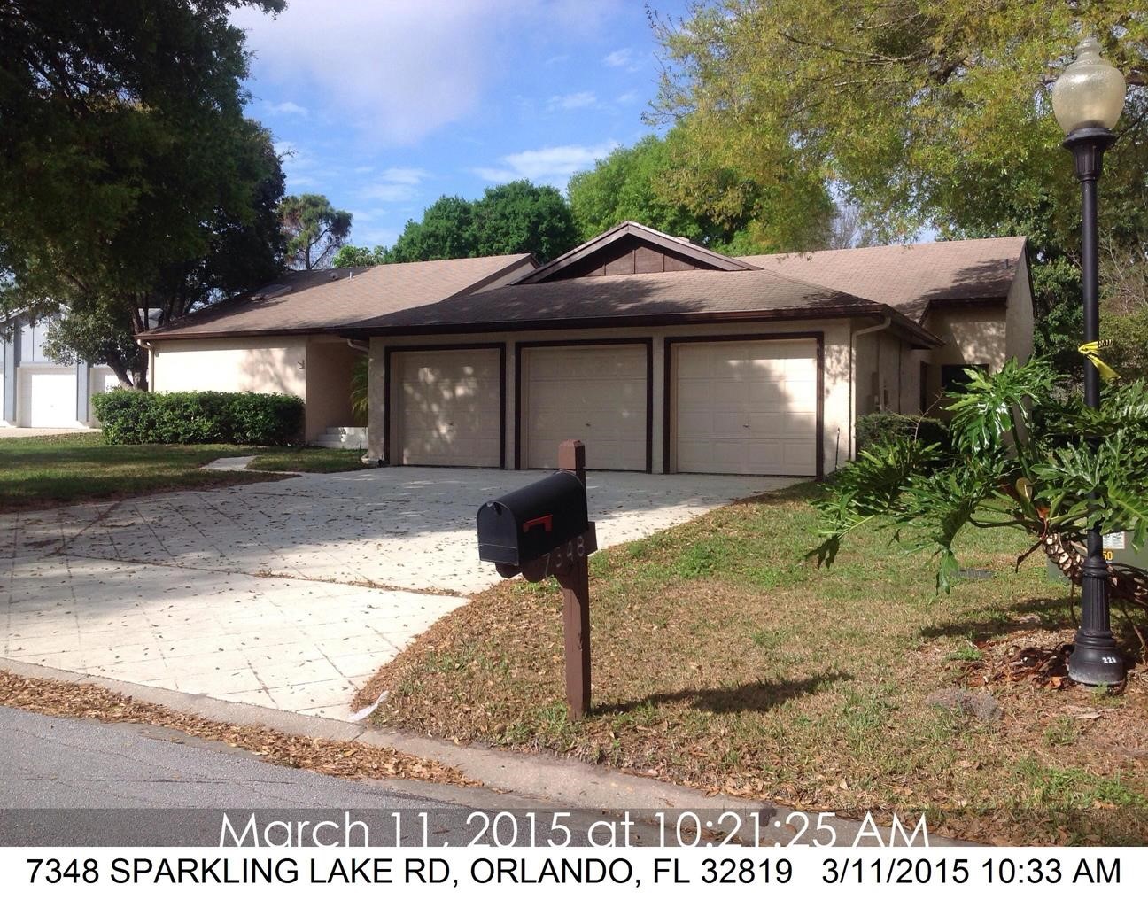 4-bed single family at 7348 SPARKLING LAKE RD, Orange County FL — foreclosure auction