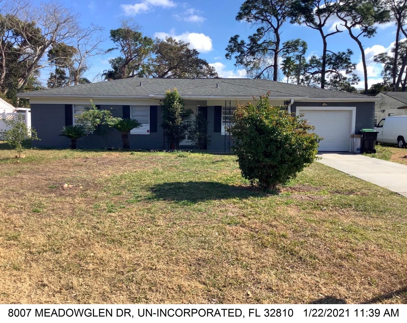 4-bed single family at 8007 MEADOWGLEN DR, Orange County FL — foreclosure auction