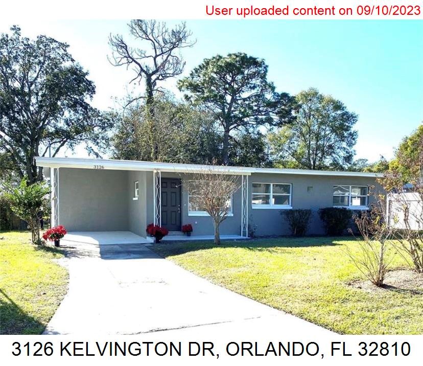 3-bed single family at 3126 KELVINGTON DR, Orange County FL — foreclosure auction