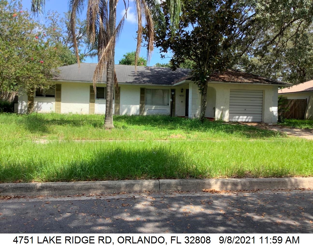 3-bed single family at 4751 LAKE RIDGE RD, Orange County FL — foreclosure auction