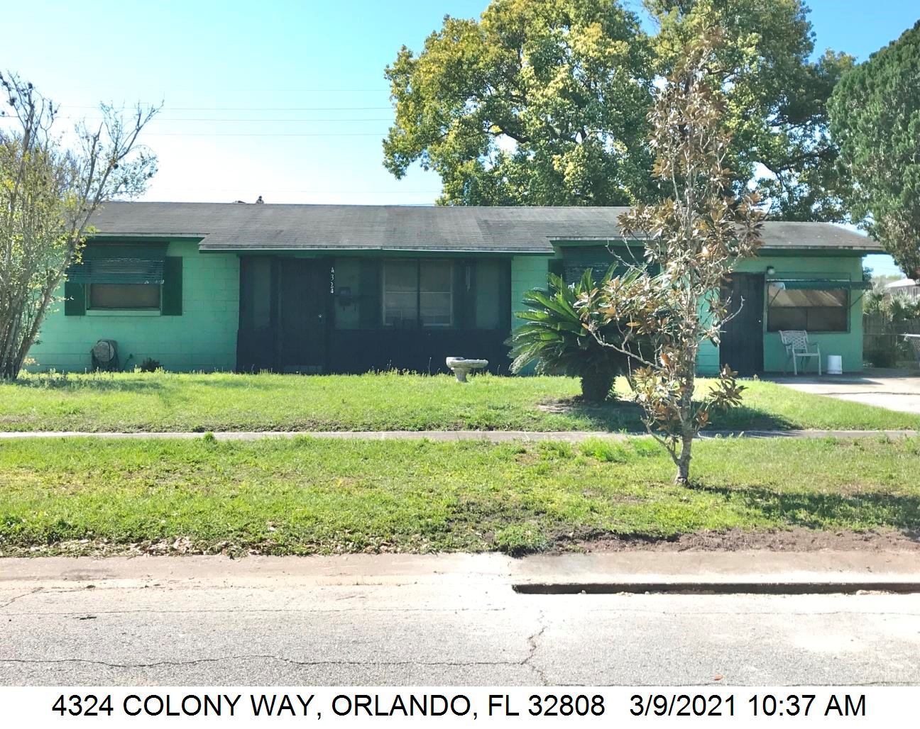 3-bed single family at 4324 COLONY WAY, Orange County FL — foreclosure auction