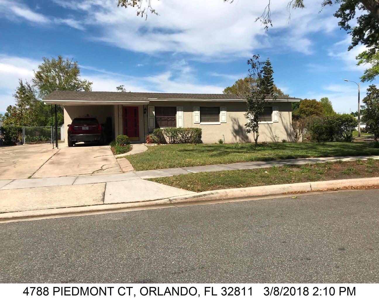 3-bed single family at 4788 PIEDMONT CT, Orange County FL — foreclosure auction