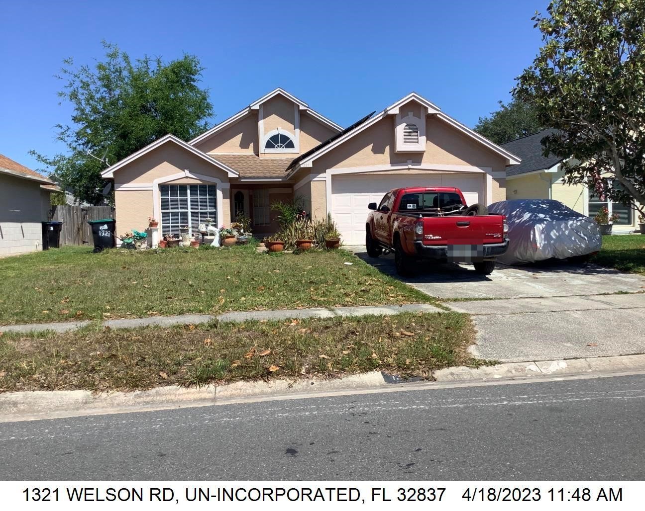 3-bed single family at 1321 WELSON RD, Orange County FL — foreclosure auction