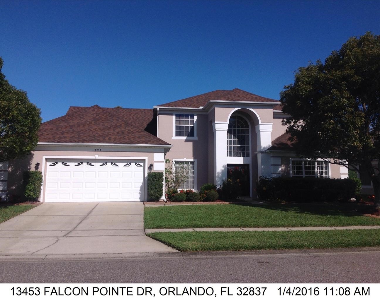 4-bed single family at 13453 FALCON POINTE DR, Orange County FL — foreclosure auction