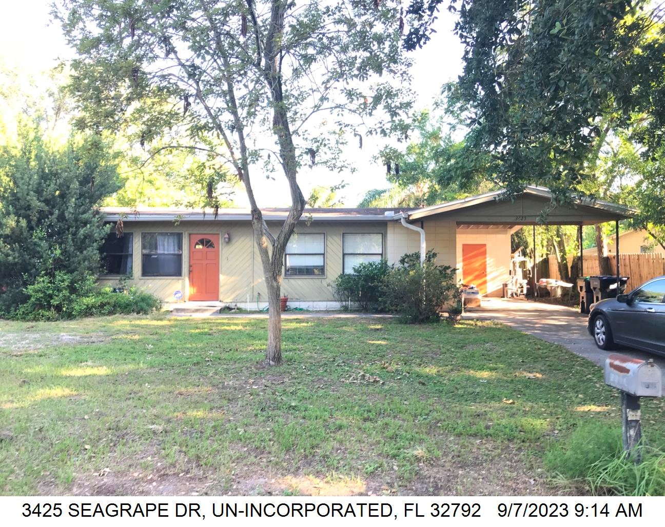 2-bed single family at 3425 SEAGRAPE DR, Orange County FL — foreclosure auction