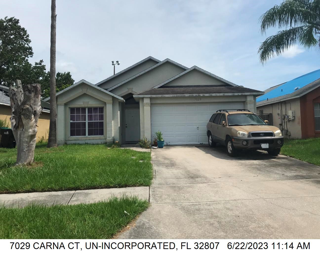 3-bed single family at 7029 CARNA CT, Orange County FL — foreclosure auction