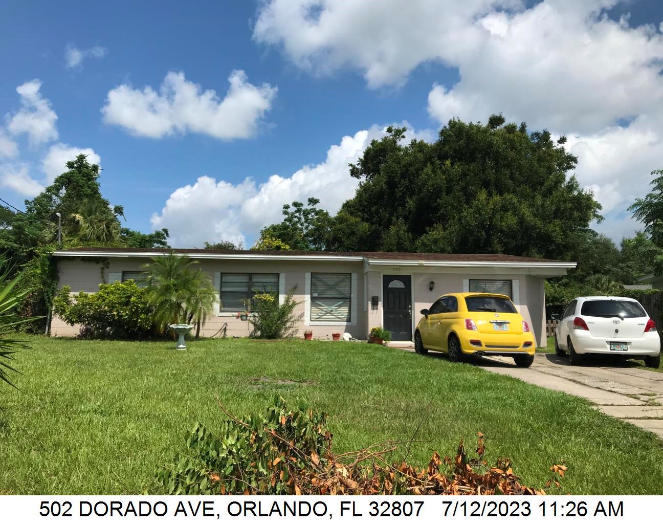 3-bed single family at 502 DORADO AVE, Orange County FL — foreclosure auction