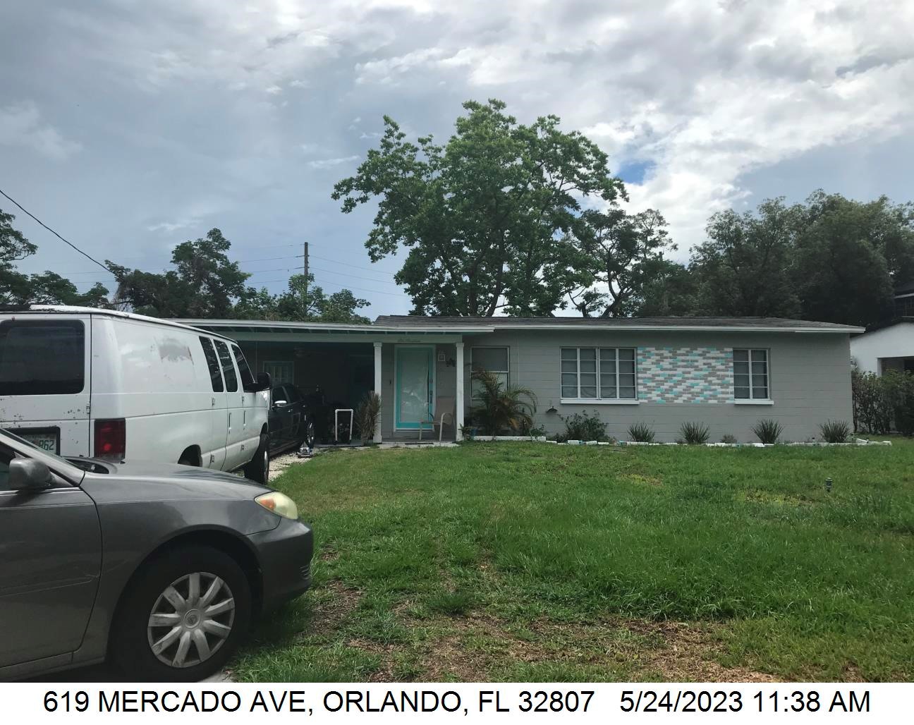3-bed single family at 619 MERCADO AVE, Orange County FL — foreclosure auction