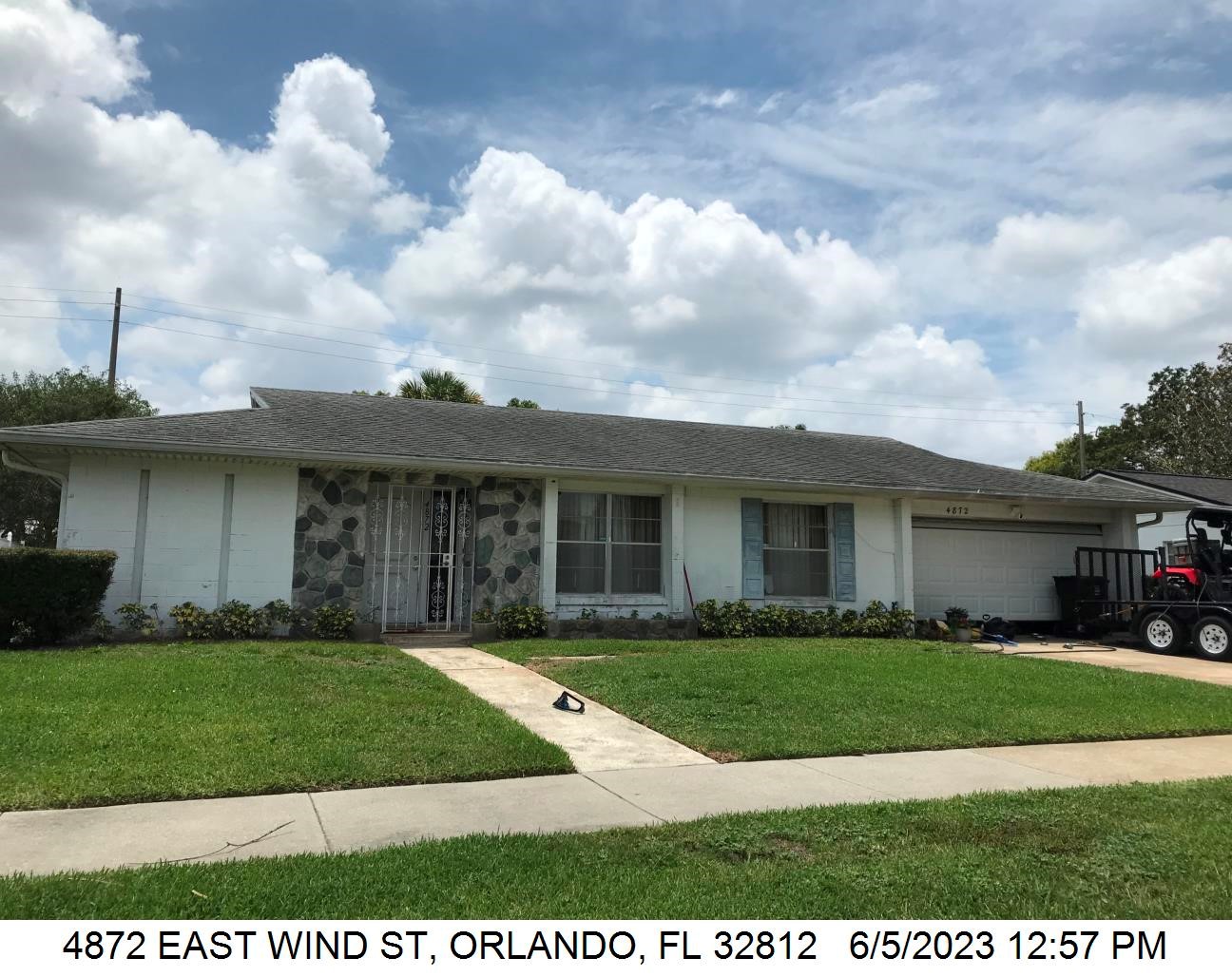 4-bed single family at 4872 EAST WIND ST, Orange County FL — foreclosure auction