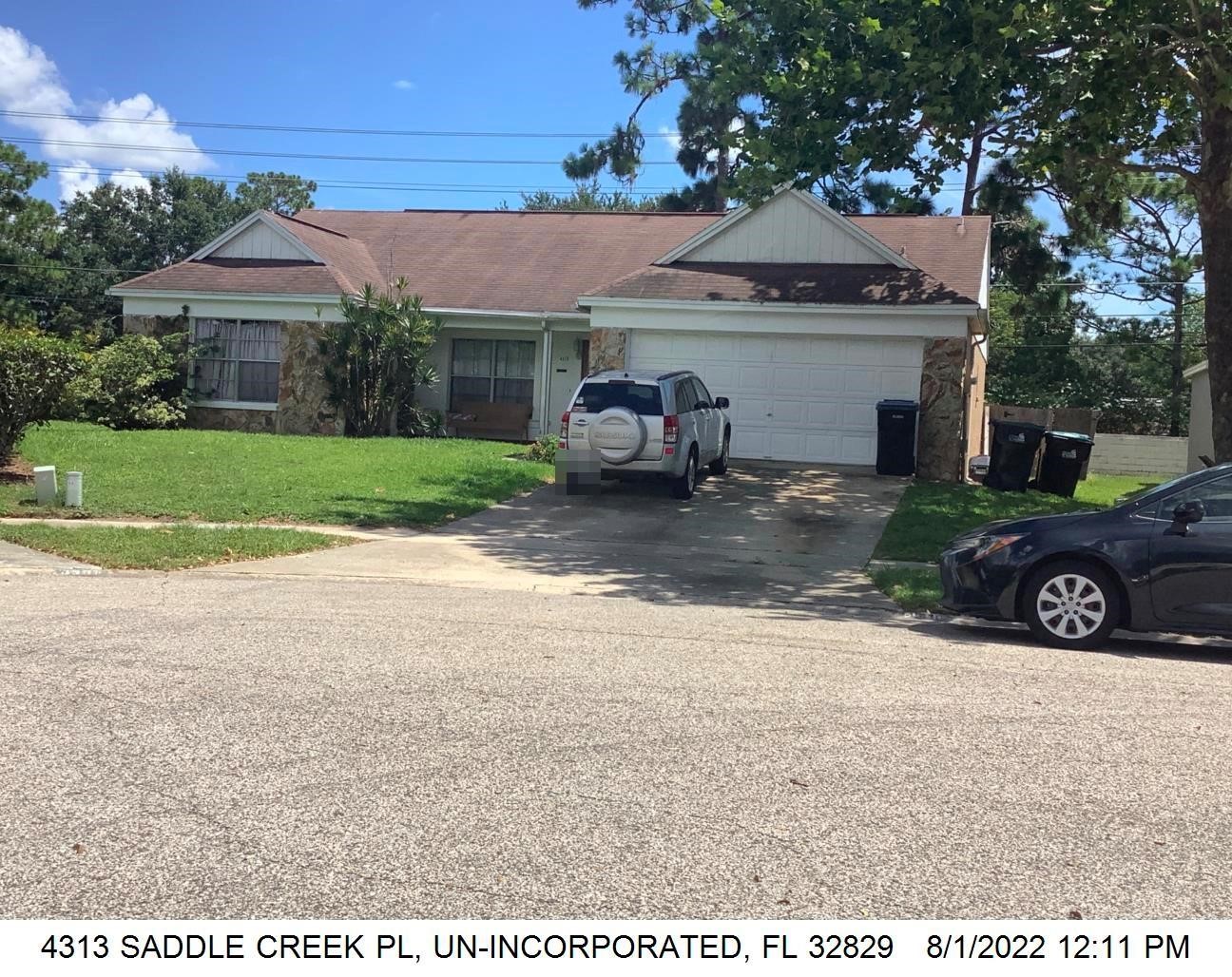 4-bed single family at 4313 SADDLE CREEK PL, Orange County FL — foreclosure auction