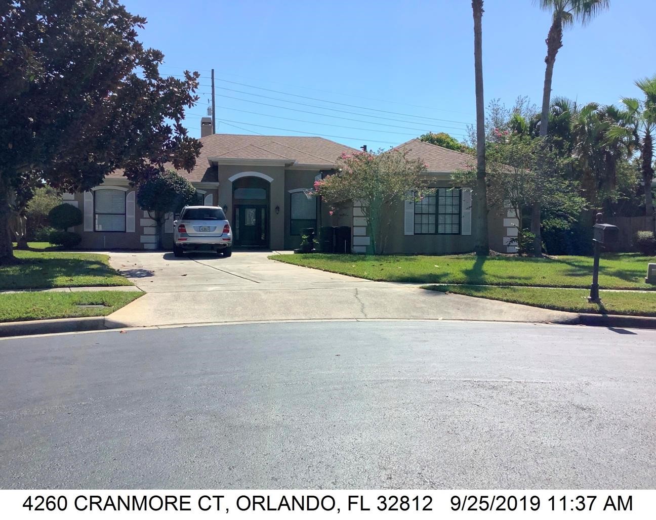 4-bed single family at 4260 CRANMORE CT, Orange County FL — foreclosure auction