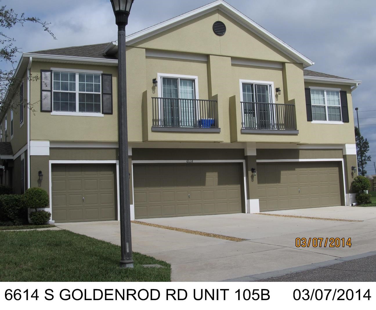 3-bed single family at 6614 S GOLDENROD RD UNIT 105B, Orange County FL — foreclosure auction