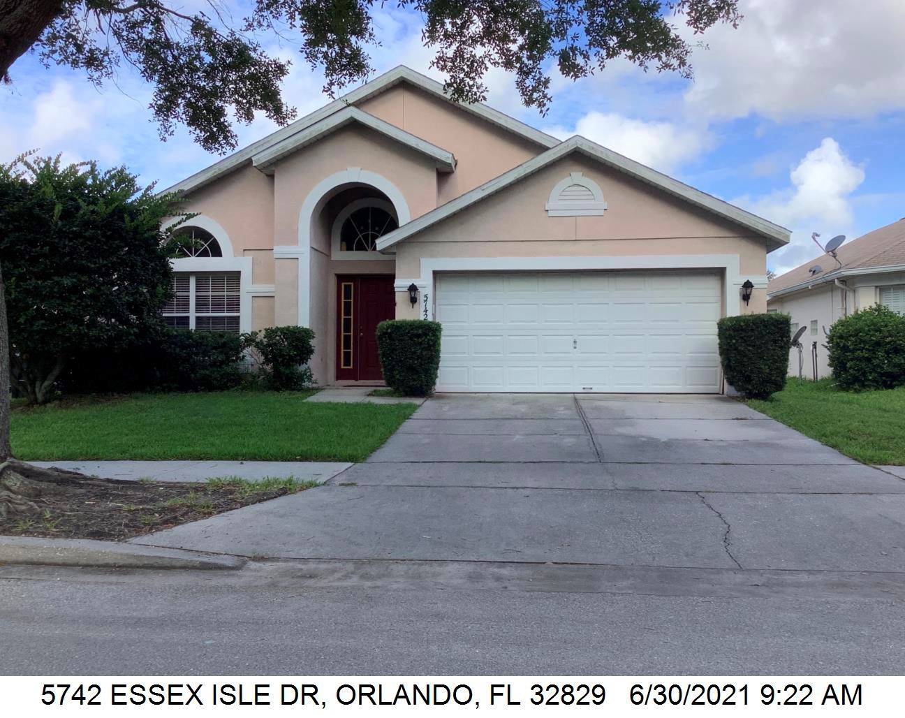 4-bed single family at 5742 ESSEX ISLE DR, Orange County FL — foreclosure auction
