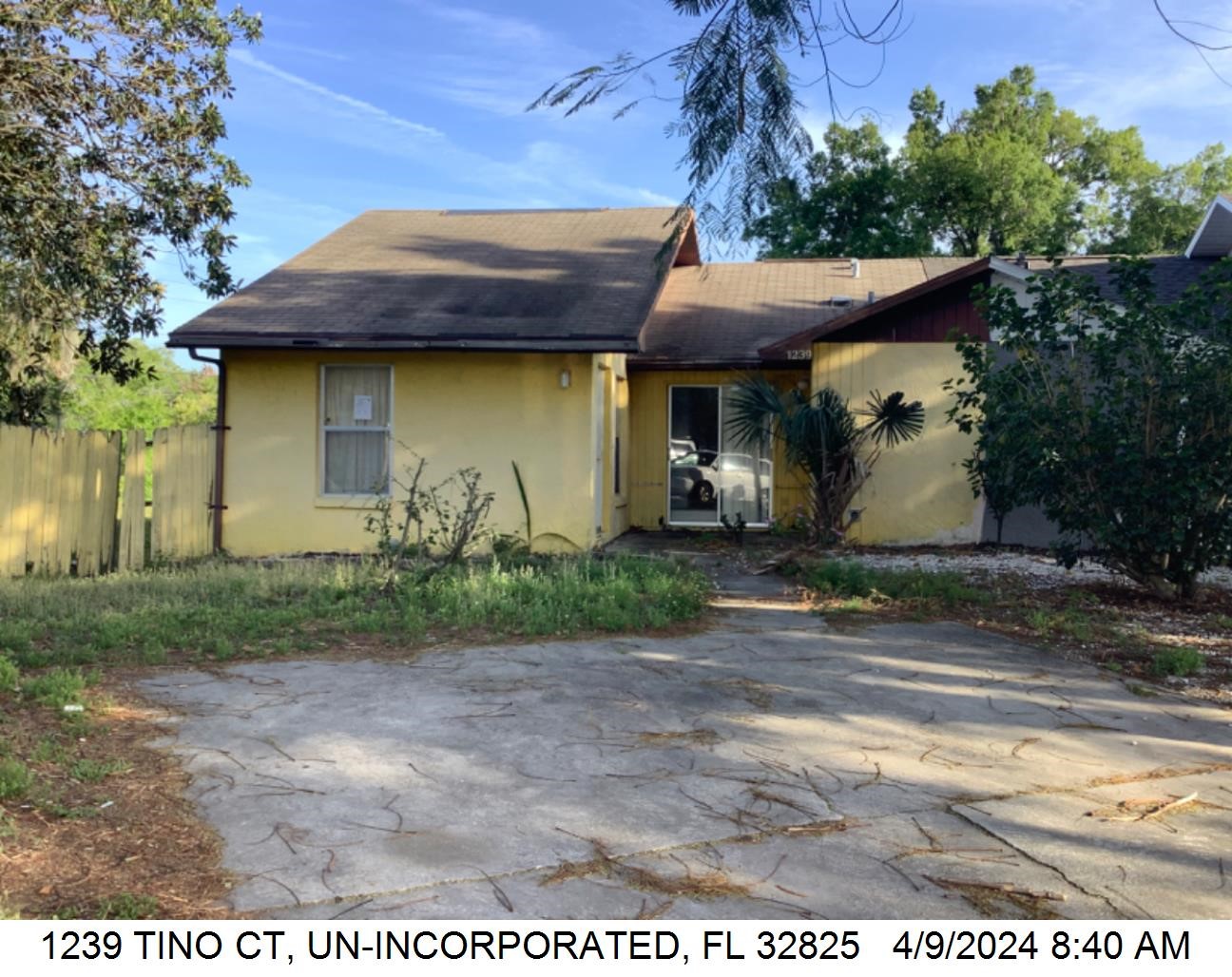 3-bed single family at 1239 TINO CT, Orange County FL — foreclosure auction