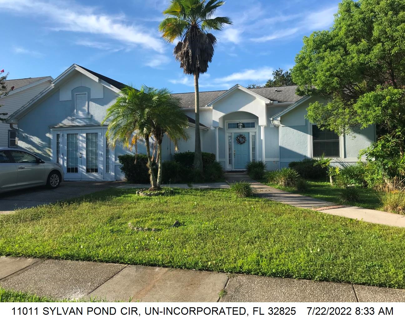 3-bed single family at 11011 SYLVAN POND CIR, Orange County FL — foreclosure auction