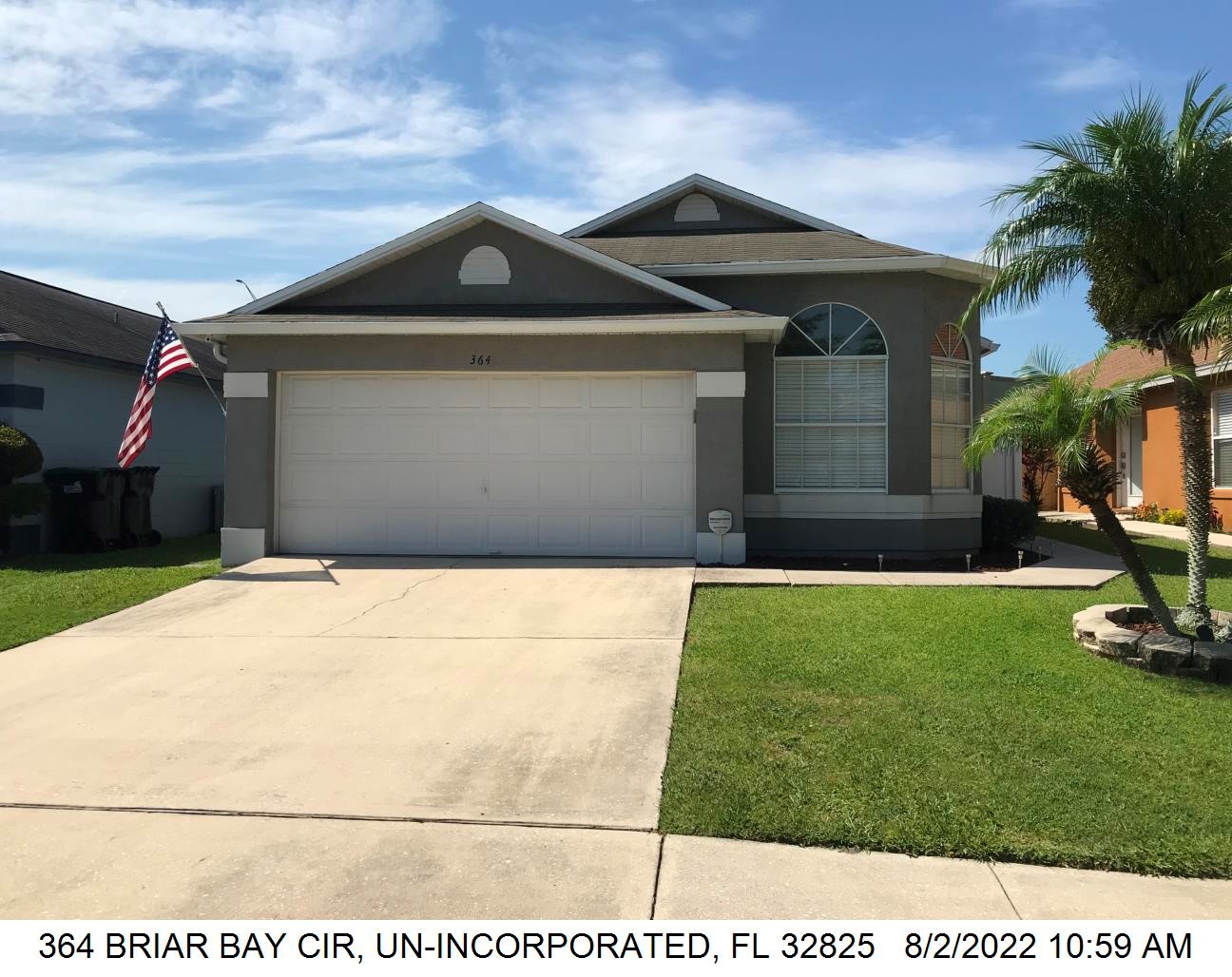 3-bed single family at 364 BRIAR BAY CIR, Orange County FL — foreclosure auction