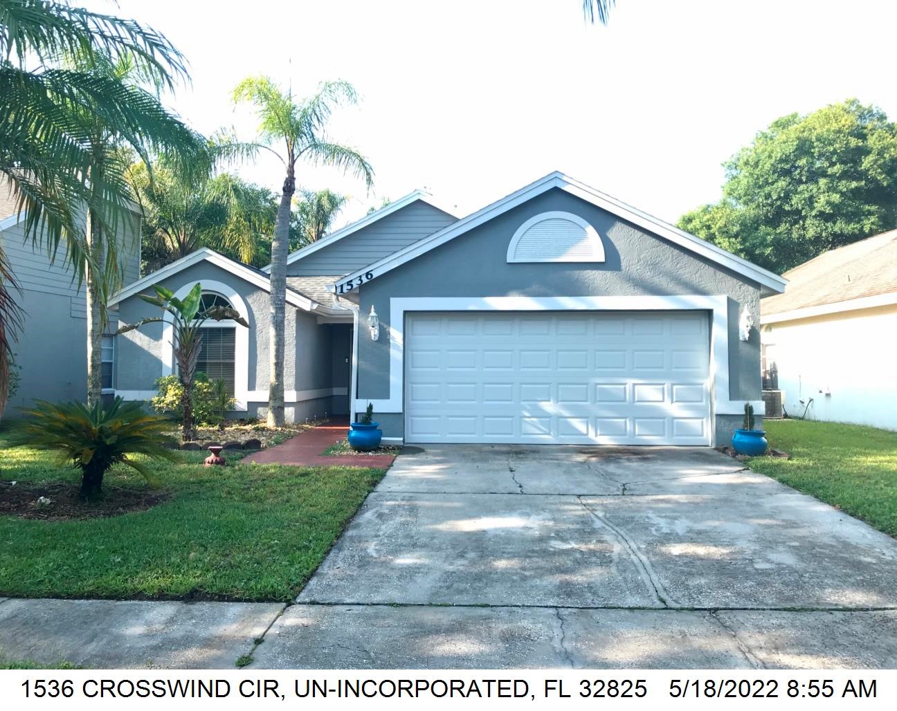 3-bed single family at 1536 CROSSWIND CIR, Orange County FL — foreclosure auction