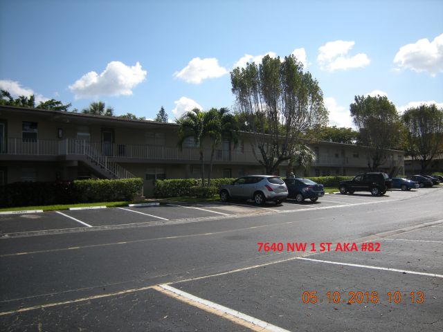 2-bed single family at 7640 NW 1 STREET #102, Margate FL — foreclosure auction
