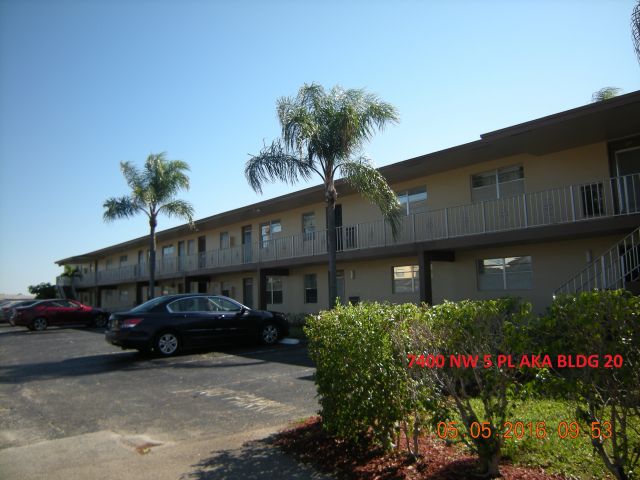 1-bed single family at 7400 NW 5 PLACE #105, Margate FL — foreclosure auction