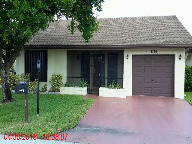 2-bed single family at 1714 SW 20 TERRACE, Deerfield Beach FL — foreclosure auction