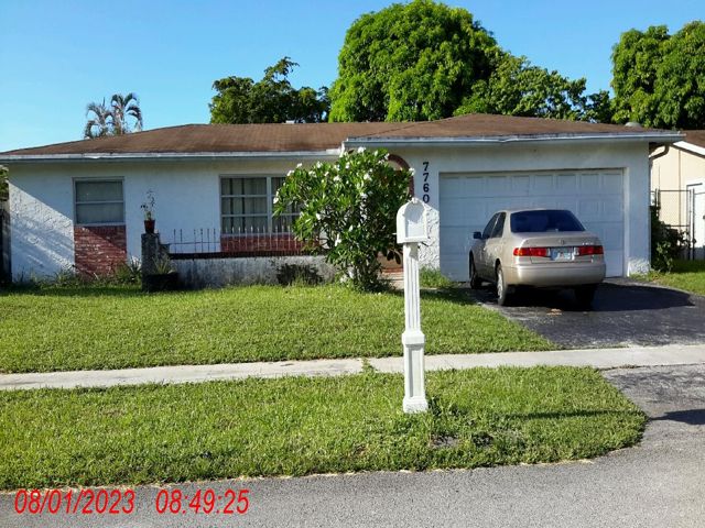 4-bed single family at 7760 NW 46 STREET, Lauderhill FL — foreclosure auction