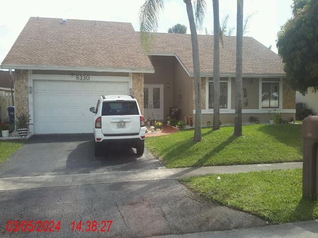 3-bed single family at 8330 NW 53 STREET, Lauderhill FL — foreclosure auction