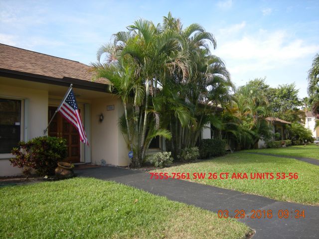 3-bed single family at 7533 SW 26 COURT #71, Davie FL — foreclosure auction