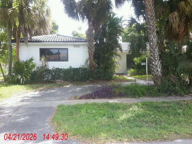 3-bed single family at 5000 ADAMS STREET, Hollywood FL — foreclosure auction