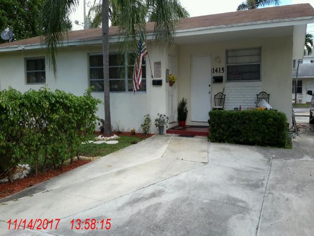 2-bed single family at 1415 N 19 AVENUE, Hollywood FL — foreclosure auction